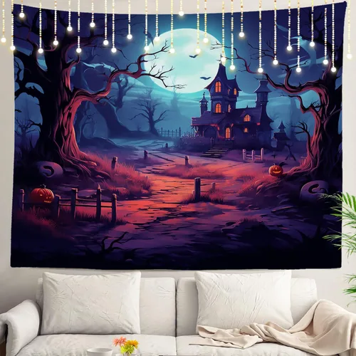 Vista 67 de Shrahala Circles Tapestry, Abstract Art With Various Circles Wall Hanging Hd Print Polyester Backdrop For Dorm Room Bedroom 30 X 40 In