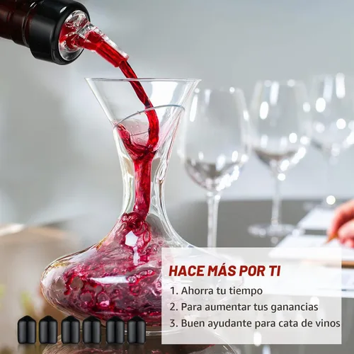 Vista 5 de BBTO Vertedor automático de botellas con boquilla de licor, Jigger de botella de medición rápida, 1 onza/1.0 fl oz (transparente, negro, 12 piezas)