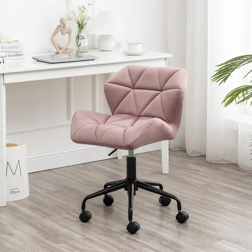 Vista 18 de Roundhill Furniture Eldon Diamond - Silla de oficina giratoria ajustable con diseño capitoné, color gris y azul