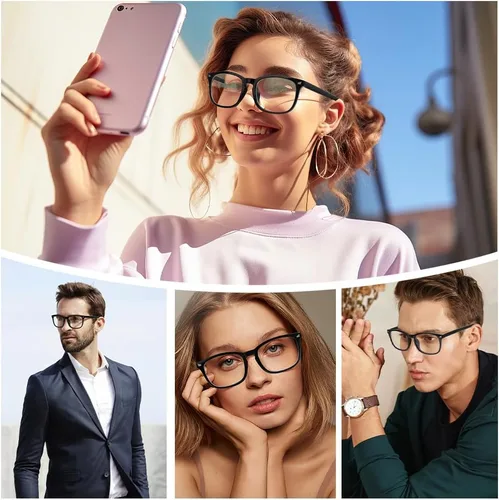 Vista 6 de NZKNP Blue Light Glasses for Woman Men,Blue Light Blocking Glasses,Clear Glasses
