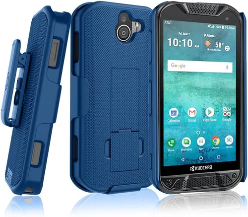 Vista 8 de BELTRON Funda con clip para cinturón para Kyocera DuraForce Pro 2, combo de funda delgada resistente con soporte integrado para Kyocera E6900 E6910