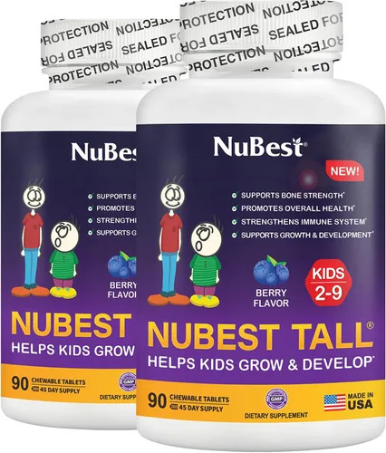 Vista 9 de NuBest Tall Kids - Ayuda a los niños a crecer y desarrollarse saludablemente - Apoyo a la inmunidad y la fuerza ósea - Multivitaminas y minerales