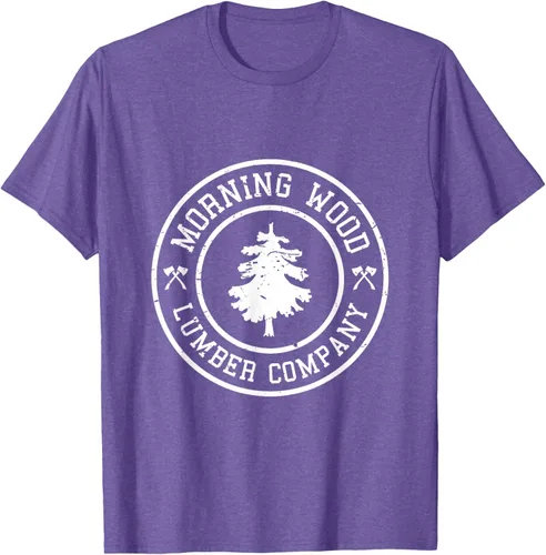 Vista 10 de Camiseta de madera de la mañana cómica Lumber Company Tee T-Shirt Negro