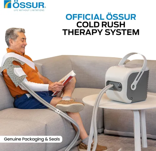 Vista 2 de Máquina de hielo para terapia de fiebre fría, sistema de crioterapia para aliviar el dolor y compresión fría, poscirugía y recuperación de lesiones