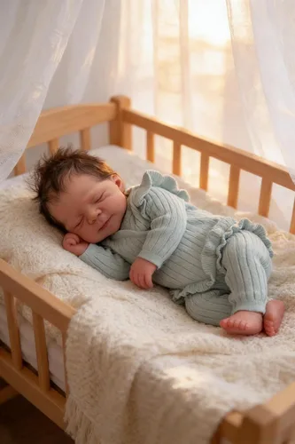 Vista 7 de Zero Pam Muñecas Bebé Reborn Realistas Niño 18 Pulgadas Niña Recién Nacida Realista Ojos Cerrados, Muñeca de Bebé Recién Nacido con Cuerpo de Tela