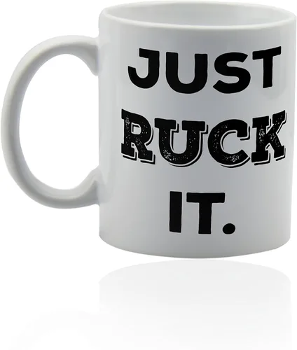 Vista 3 de Taza de café de rugby de regalo para ventilador de cerámica, 11 onzas, apta para lavavajillas y microondas