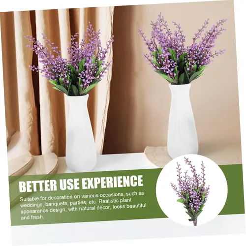 Vista 6 de Levemolo Rtificial Plants - Paquete de 3 enredaderas falsas para decoración de bodas, proyectos de bricolaje y adornos para el hogar