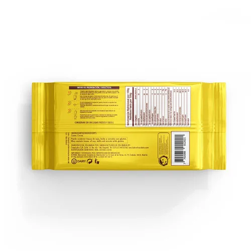 Vista 2 de LUKER Chocolate Sin Azúcar 250 Grs (2 Pack)