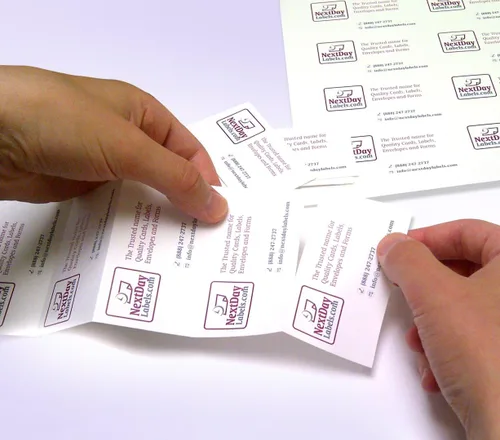 Vista 2 de NextDayLabels - 100 # Etiqueta en blanco 10 por página blanca, láser/inyección de tinta tarjeta de visita Stock (500)