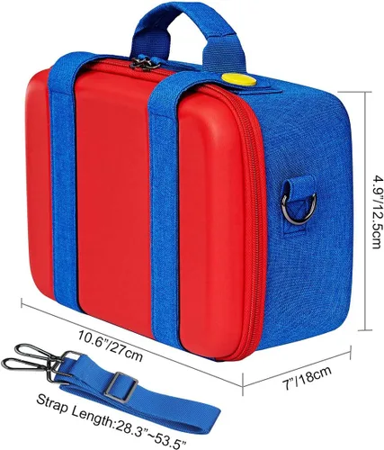 Vista 2 de abcGoodefg Estuche de almacenamiento compatible con Nintendo Switch, funda protectora rígida para consola Nintendo Switch y accesorios
