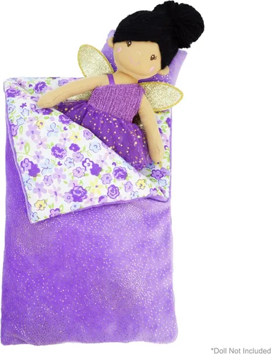 Vista 9 de June Garden Cozy Dream - Saco de dormir reversible para muñeca, juego de 2 piezas, accesorio para muñeca con almohada, se adapta a muñecas American