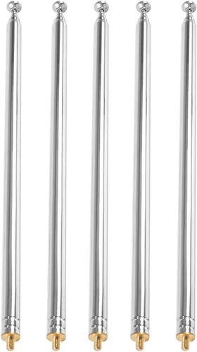 Vista 8 de 5 unids M3 Antena Telescópica Antena Antena 7 Secciones AM FM Radio Universal Antena para Radio TV Juguetes Eléctricos Antena de Repuesto