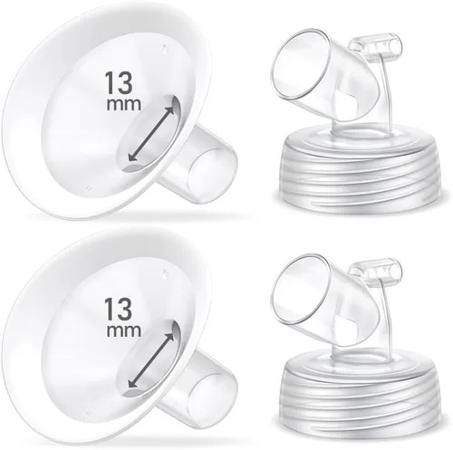 Vista 20 de Juego de 2 bridas de 0.55 pulgadas, protector de borde suave actualizado y conector de base de boca ancha, piezas de bomba para Spectra S2 Spectra