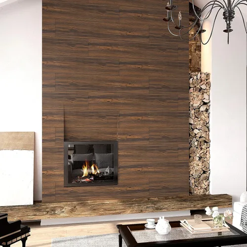 Vista 7 de VEELIKE Tablones de suelo de 6 x 36 pulgadas, vinilo impermeable de madera marrón oscuro, autoadhesivo, extraíble para baño, dormitorio, cocina