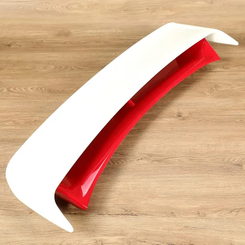 Vista 4 de HECASA Alerón trasero para maletero compatible con Nissan 370Z Coupé 2009-2021, alerón de maletero ala de plástico rojo y blanco
