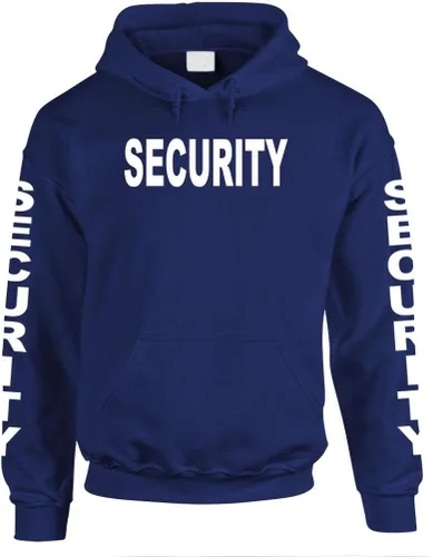Vista 4 de SEGURIDAD – Deber policial del personal de eventos de fiesta - Sudadera con capucha para hombre