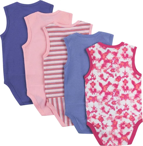 Vista 8 de Hanes Body unisex para bebé, Ultimate Flexy sin mangas para niños y niñas, paquete de 5