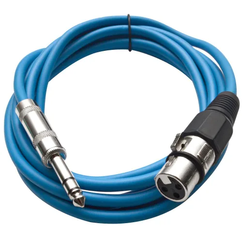Vista 9 de Seismic Audio - SATRXL-F2 - Cable de conexión XLR naranja de 2 pies hembra a 1/4" TRS
