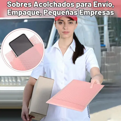 Vista 7 de 100 sobres acolchados de burbujas, sobres de burbujas de 5 x 8