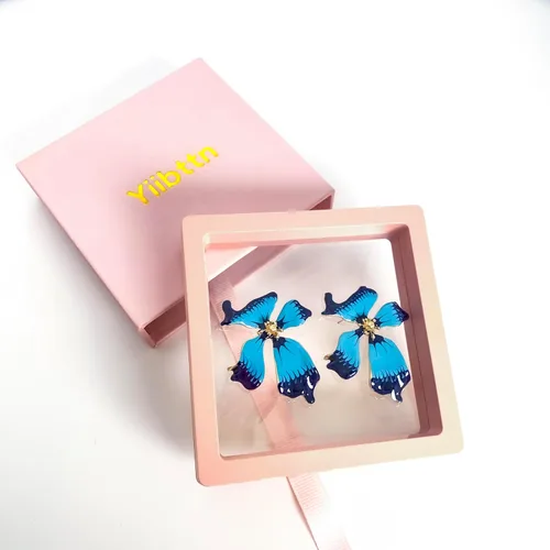 Vista 6 de Aretes de flores plateadas medievales vintage para mujer, hipoalergénicos