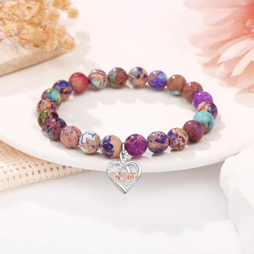 Vista 6 de Regalo único para mujer, regalo significativo para hija, nieta, joyería colorida para mujer, regalo para mamá, esposa, hermana, abuela, tía