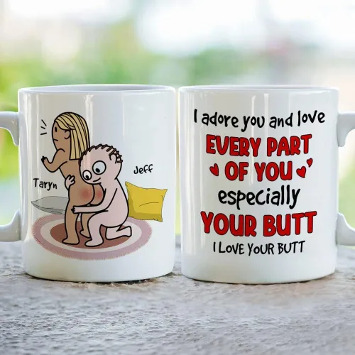 Vista 6 de Taza Kamasutra personalizada, regalos del día de San Valentín para esposa, divertida taza de aniversario para ella, regalos de inauguración