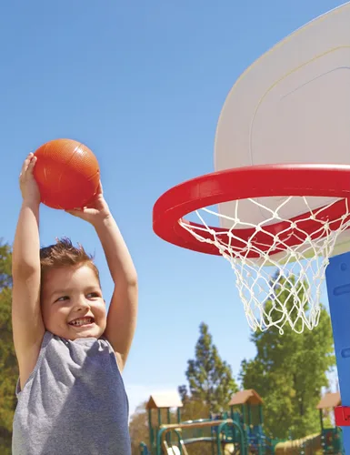 Vista 7 de Little Tikes – juego de baloncesto EasyScore, 3 balones de básquetbol, Azul
