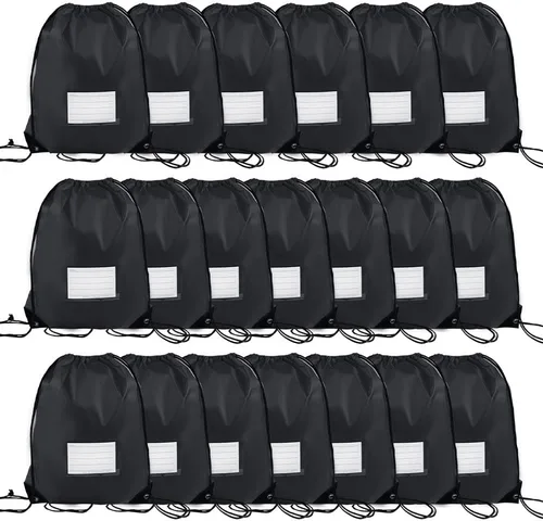 Vista 74 de CODOBON Paquete de 20 bolsas con cordón, mochila de cuerda de dibujo a granel, bolsa de bricolaje para gimnasio, deportes, bolsa para mujeres