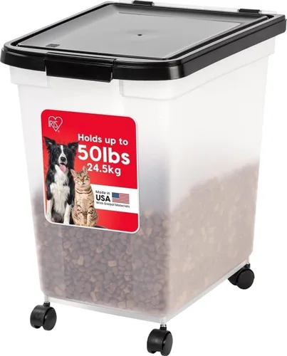 Vista 18 de Iris Contenedor para alimento de perro de estructura hermética, Individual, Negro