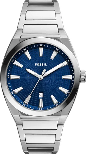 Vista 4 de Fossil Everett - Reloj de cuarzo de acero inoxidable para hombre