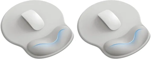 Vista 8 de Alfombrilla de mouse con reposamuñecas, ergonómicas para escritorio, alfombrilla de mouse antideslizante para oficina con soporte de muñeca de gel