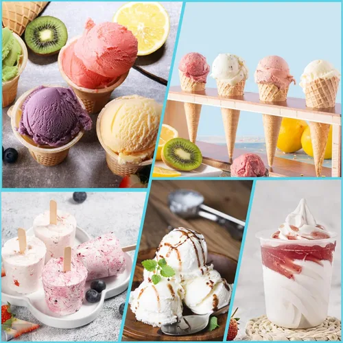 Vista 7 de Repuesto para pintas y tapas Ninja Creami – Paquete de 4 NC501, compatible con máquinas de helados Ninja NC501 NC500 Series Creami Deluxe