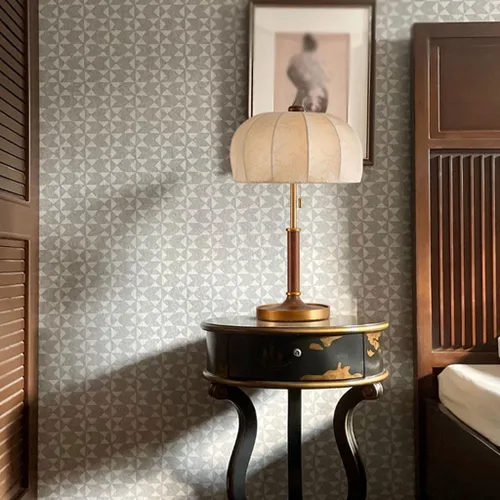 Vista 7 de Lámpara de escritorio retro moderna con brillo ajustable Lámpara de mesa decorativa para estudio, dormitorio, sala de estar Lampara de alta gama