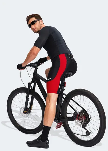 Vista 6 de Bikewa Pantalones cortos de ciclismo para hombre, acolchados en 3D, ciclismo de carretera, montaña, ciclismo, ciclismo, ciclismo UPF 50+, bolsillos