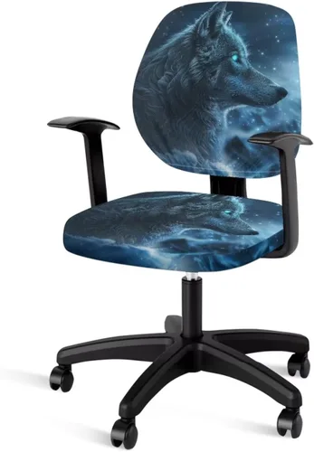 Vista 41 de Funda para silla de oficina con diseño de mariposa de 2 piezas, fundas para silla de juegos, bonitas fundas transpirables para silla de escritorio