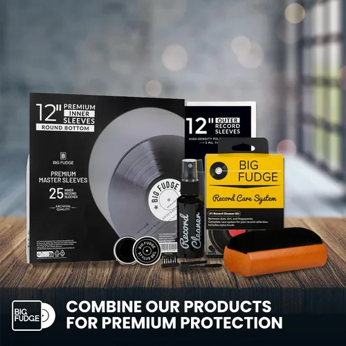Vista 12 de Kit de Limpieza de Discos de Vinilo Big Fudge para Discos de Vinilo - Incluye Máquina de Limpieza y Solución de Cuidado de Limpieza de Discos