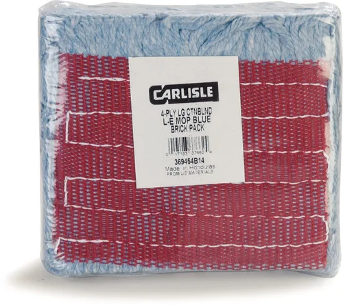 Vista 11 de Carlisle FoodService Products 369454B14 - Cabezal de trapeador con extremo en bucle con banda roja, azul, grande (paquete de 12)