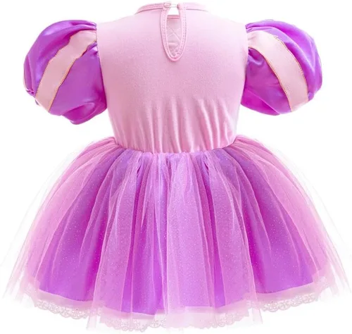 Vista 46 de Dressy Daisy Disfraz de princesa para bebé, disfraz de tutú de tul para cumpleaños, Halloween, traje con diadema