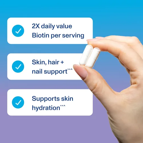Vista 4 de Vital Proteins Cápsulas de colágeno Peptides Beauty Edition, 0.09 oz de colágeno por porción con biotina y vitamina C, 30 porciones (paquete de 2)