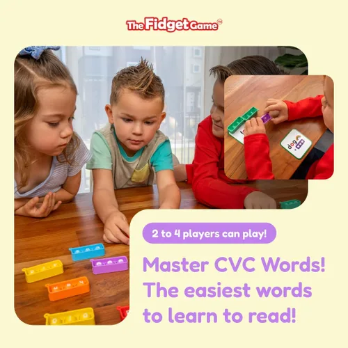 Vista 6 de THE FIDGET GAME Elfos Furtivos, Juego de Palabras de Vista CVC, Juguete Sensorial Pop para Aprender y Deletrear, Actividades Educativas en el Aula