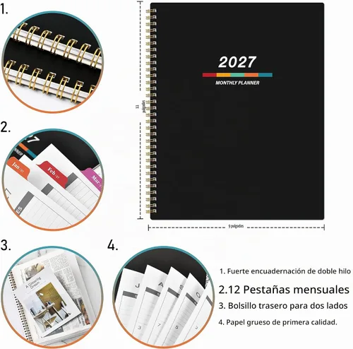 Vista 5 de Indeme Agenda 2027 – Agenda mensual 2027, calendario mensual 2027