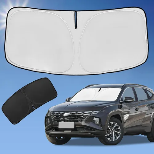 Vista 178 de Parasol de 4 capas para parabrisas, ajuste personalizado, tela 240T