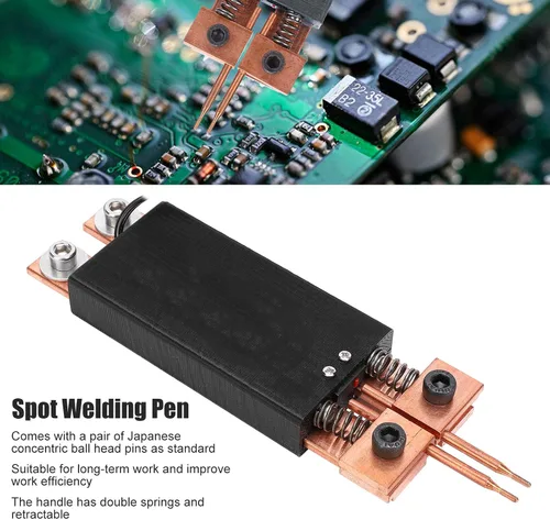 Vista 3 de Bolígrafo de soldadura por puntos de batería, DC 4-12V DIY Pluma soldador automático de mano, suministros industriales, herramienta de soldadura