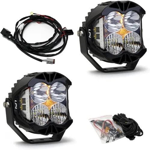 Vista 5 de Baja Designs LP4 Pro - Cápsula de luz LED - 2 piezas con arnés de cableado (para conducción/combo; ámbar) Luz auxiliar LED todoterreno, 4,428