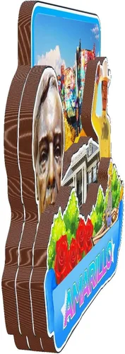 Vista 2 de Orlaybar Amarillo Texas USA America Decorative Magnet 3D Refrigerator City Travel Souvenir Tourist Gifts Handmade Craft Fridge Magnet Home