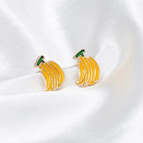 Vista 4 de Pendientes creativos y divertidos de frutas realistas para mujeres y niñas