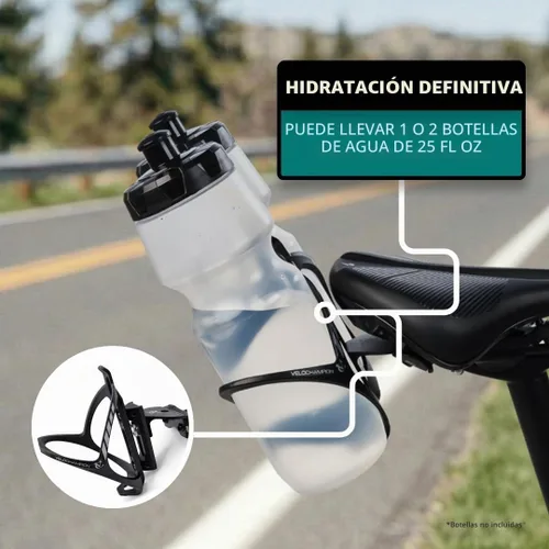 Vista 6 de VeloChampion Soporte universal para botella de agua para bicicleta y 2