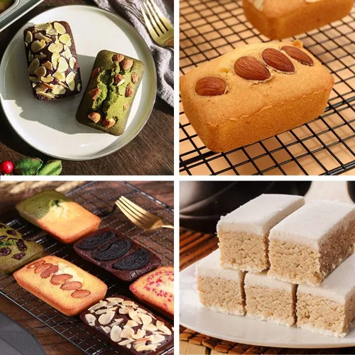 Vista 9 de Mini molde para pan de 8 cavidades, antiadherente de acero al carbono, bandeja para hornear mini pan de plátano, brownies y pastel de carne, apto