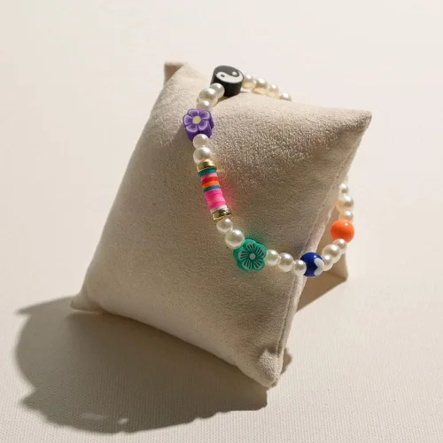 Vista 5 de VIEWLAP Juego de pulseras bohemias de cadena dorada con múltiples capas apilables para mujeres y niñas, juego de pulseras de cuentas de perlas