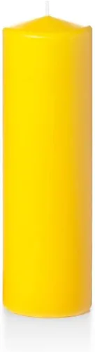 Vista 40 de Yummi - Velas redondas de pilar blancas de 3 pulgadas x 4 pulgadas, 3 por paquete